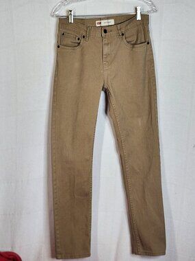 Levi's Tan 510 Cotton Elastane Skinny Black Label Stretch Jeans Sz 18 REG 29x29